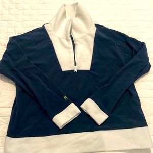 Dudley Stephens Pullover in Navy and White
